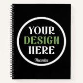 kundenspezifisch, einzigartig, elegant & minimalis notizblock (Vorderseite)