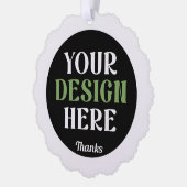 kundenspezifisch, einzigartig, elegant & minimalis ornament karte (Links)