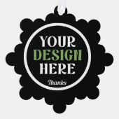 kundenspezifisch, einzigartig, elegant & minimalis ornament karte (Vorderseite)