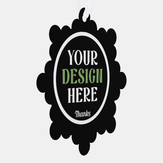 kundenspezifisch, einzigartig, elegant & minimalis ornament karte (Rechts)