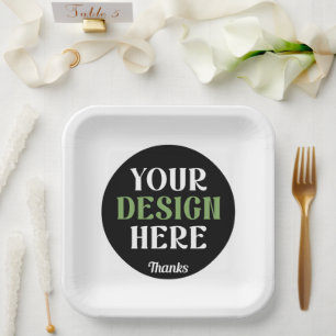 kundenspezifisch, einzigartig, elegant & minimalis pappteller