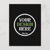 kundenspezifisch, einzigartig, elegant & minimalis postkarte (Vorderseite)