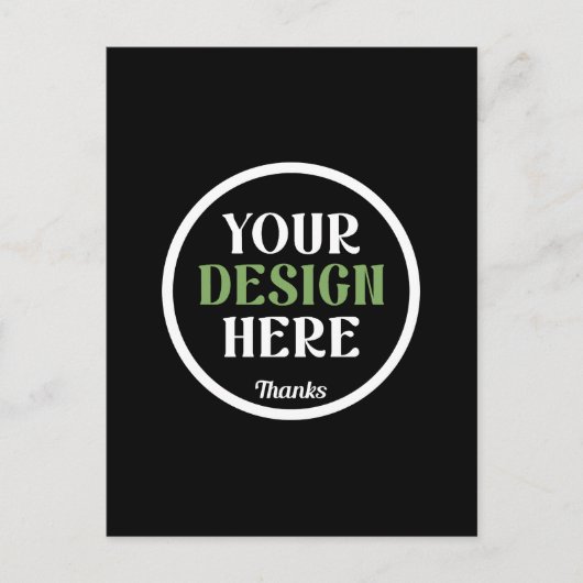 kundenspezifisch, einzigartig, elegant & minimalis postkarte (Vorderseite)