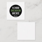 kundenspezifisch, einzigartig, elegant & minimalis quadratische visitenkarte (Vorne/Hinten)