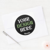 kundenspezifisch, einzigartig, elegant & minimalis quadratischer aufkleber (Umschlag)