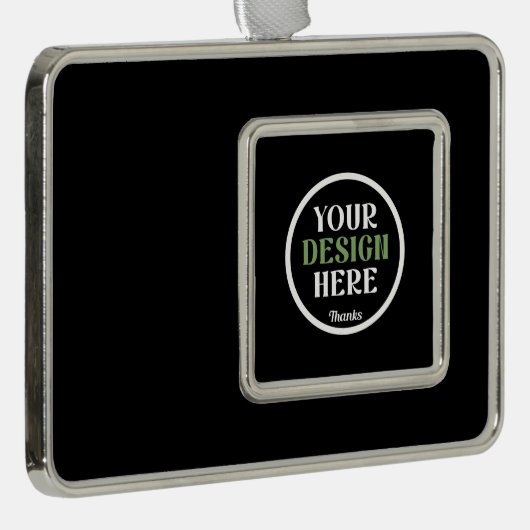 kundenspezifisch, einzigartig, elegant & minimalis Rahmen-Ornament silber (Rechts)