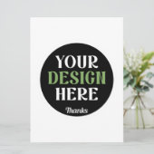 kundenspezifisch, einzigartig, elegant & minimalis save the date (Stehend Vorderseite)