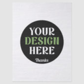 kundenspezifisch, einzigartig, elegant & minimalis seidenpapier (Vorderseite)