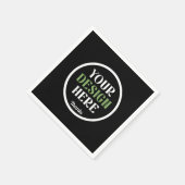 kundenspezifisch, einzigartig, elegant & minimalis serviette (Ecke)