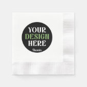 kundenspezifisch, einzigartig, elegant & minimalis serviette (Vorderseite)