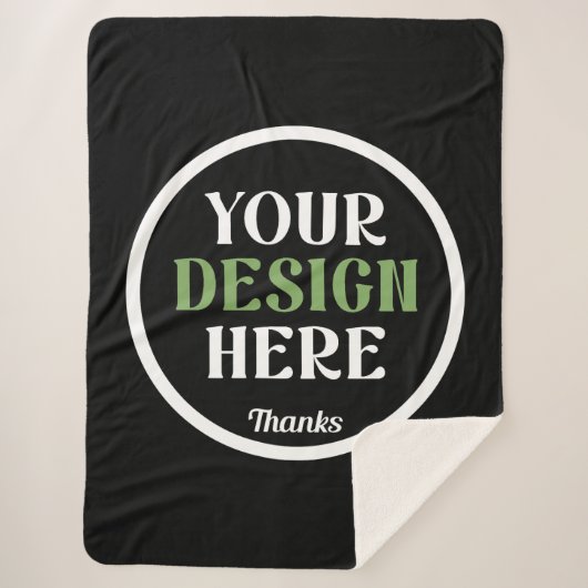 kundenspezifisch, einzigartig, elegant & minimalis sherpadecke (Vorderseite)