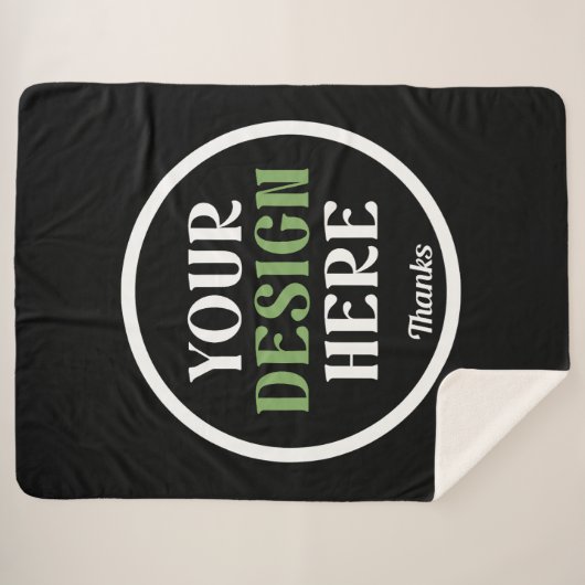 kundenspezifisch, einzigartig, elegant & minimalis sherpadecke (Vorderseite (Horizontal))