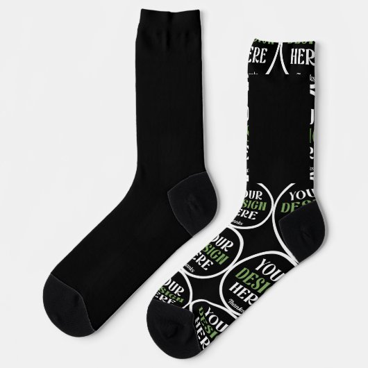 kundenspezifisch, einzigartig, elegant & minimalis socken (Linkes Detail)