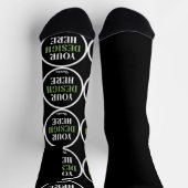kundenspezifisch, einzigartig, elegant & minimalis socken (Oben)