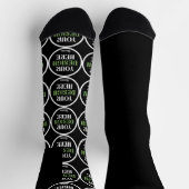 kundenspezifisch, einzigartig, elegant & minimalis socken (Oben)