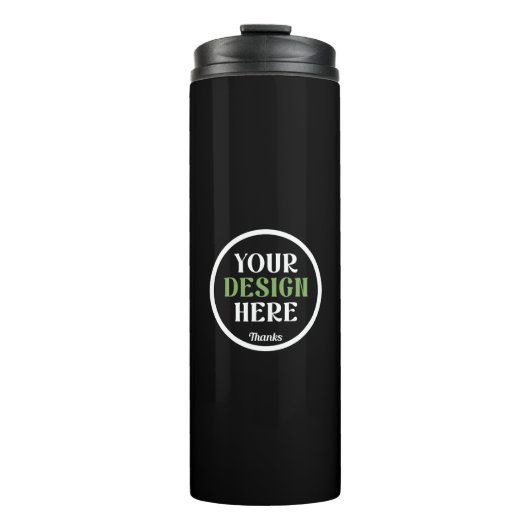 kundenspezifisch, einzigartig, elegant & minimalis thermosbecher (Vorderseite)