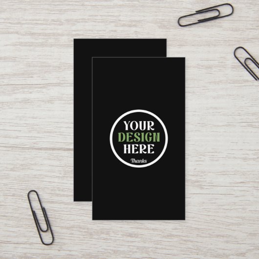 kundenspezifisch, einzigartig, elegant & minimalis visitenkarte (Vorderseite/Rückseite Beispiel)