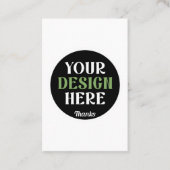 kundenspezifisch, einzigartig, elegant & minimalis visitenkarte (Vorderseite)