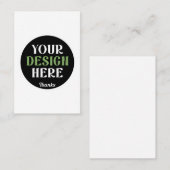 kundenspezifisch, einzigartig, elegant & minimalis visitenkarte (Vorne/Hinten)