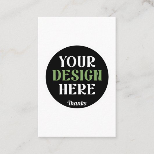 kundenspezifisch, einzigartig, elegant & minimalis visitenkarte (Vorderseite)