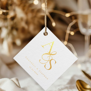 Kundenspezifisch, elegant, klassisch, Monogramm Geschenkanhänger