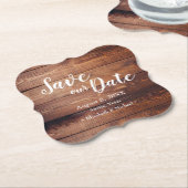 Kundenspezifisch Gerettet Datum Gastgeschenk Hochz Untersetzer (angewinkelt)