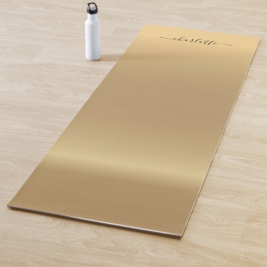 Kundenspezifisch, Gold (Imitat) Yogamatte (Beispiel)
