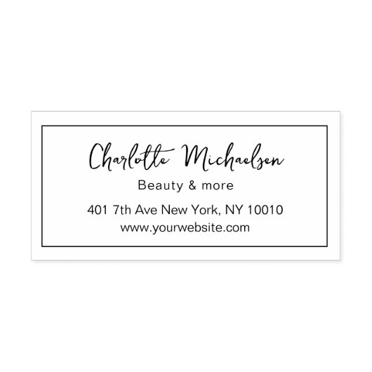 Kundenspezifisch, Handschrift Permastempel (Design)