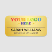 Kundenspezifisch Minimalistische Magnetfirma Mitar Namensschild (Vorderseite)