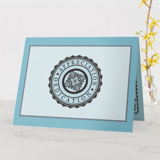 Kundenspezifische 10 Jahre Service-Auszeichnung fü Karte (Gelbe Blume)