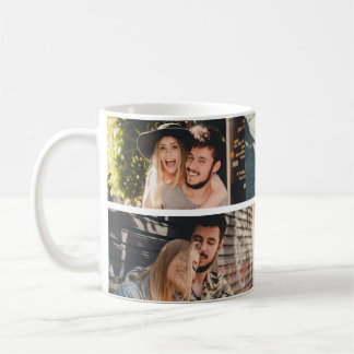 kundenspezifische 4-Foto-Collage Kaffee-Tasse Kaffeetasse