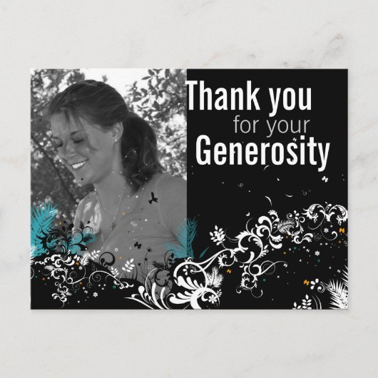 Kundenspezifische Abschluss Dankeschön Karte (Vorderseite)