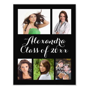 Kundenspezifische Abschluss-Foto-Collage Fotodruck