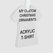 Kundenspezifische Acryl-T - SHIRT Ornament (Vorderseite)