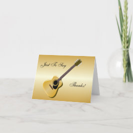 Kundenspezifische akustische Gitarre Vielen Dank Dankeskarte
