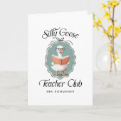 Kundenspezifische Alberne Gänselehrer Grußkarte Karte (Gelbe Blume)