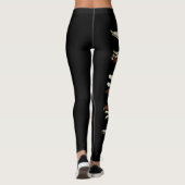 Kundenspezifische Alpaka-Leggings Leggings (Rückseite)