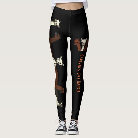 Kundenspezifische Alpaka-Leggings Leggings (Vorderseite)