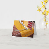 Kundenspezifische Anmerkungskarte Chris-Handwerks Karte (Gelbe Blume)