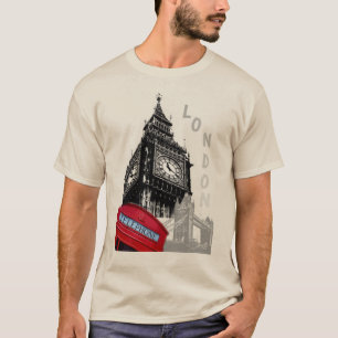 Kundenspezifische Anpassung des Londoner Big Ben C T-Shirt