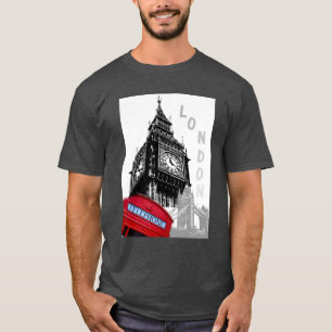 Kundenspezifische Anpassung des Londoner Big Ben C T-Shirt