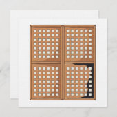 Kundenspezifische antike Capiz Einladung (Vorne/Hinten)