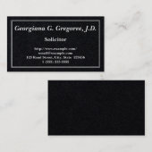 Kundenspezifische Anwaltskarte Visitenkarte (Vorne/Hinten)