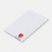 Kundenspezifische Apple-Linien Lehrer-klebrige Post-it Klebezettel (angewinkelt)