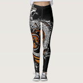 Kundenspezifische asiatische Drache-Leggings Leggings (Vorderseite)