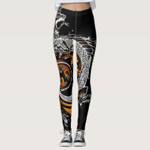 Kundenspezifische asiatische Drache-Leggings
