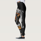 Kundenspezifische asiatische Drache-Leggings Leggings (Links)