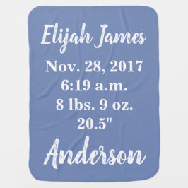 KUNDENSPEZIFISCHE Babydecke mit Monogramm auf