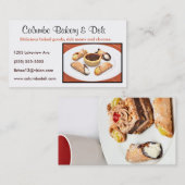 Kundenspezifische Bäckerei, Feinkostgeschäft oder Visitenkarte (Vorne/Hinten)