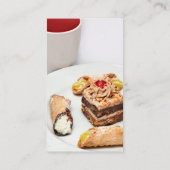 Kundenspezifische Bäckerei, Feinkostgeschäft oder Visitenkarte (Rückseite)